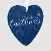 スコットランド，旗のハート オーナメント (正面)