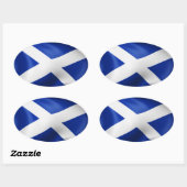 スコットランド 楕円形シール (シート)