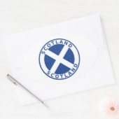 スコットランド 楕円形シール (封筒)