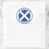 スコットランド 楕円形シール (バッグ)