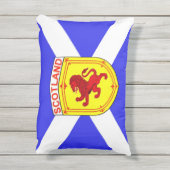 スコットランド、横行ライオン、スコットランドの古代国旗 アウトドアクッション (裏面(縦))