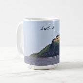 スコットランド、海岸線、農地 コーヒーマグカップ (正面左)