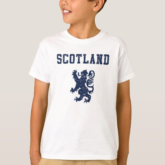 スコットランド 猛獣 ライオン 子供Tシャツ Tシャツ (正面)
