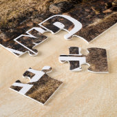 スコットランド、雪の山々 ジグソーパズル (側面)