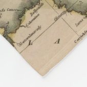 スコットランド(1814年)のヴィンテージの地図 フリースブランケット (角)