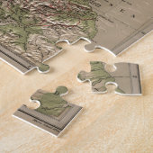 スコットランド(1880年)のヴィンテージの物理的な地図 ジグソーパズル (側面)