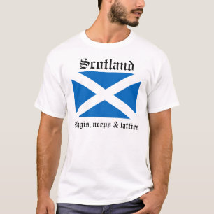 スコットランド、Haggis、neepsおよびtatties Tシャツ