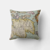 スコットランド| Miliaria Scotiaの地図 クッション (裏面)