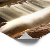 スコットランド、PerthshireのBracklinn滝 ポスター (角)