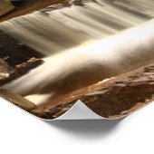 スコットランド、PerthshireのBracklinn滝 ポスター (角)