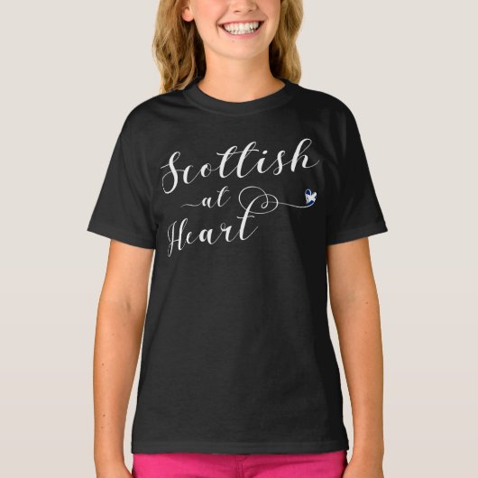 スコットランドAtハートTシャツ Tシャツ (正面)