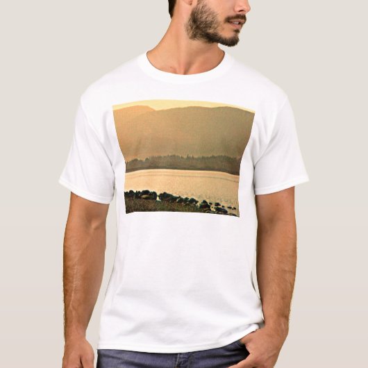 スコットランドCairngorm山の芸術37319a2のjGibney Tシャツ (正面)