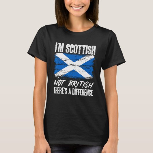 スコットランドI Scott Scott Not British There A Differ Tシャツ (正面)