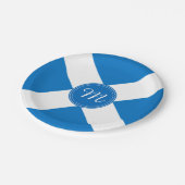 スコットランドSt Andrewの十字のカスタムの国旗 ペーパープレート (アングル)