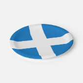 スコットランドSt Andrewの十字の国旗 ペーパープレート (アングル)