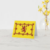 スコットラ王室のンドの旗 カード (黄色い花)