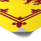 スコットラ王室のンドの旗 ポスター (角)