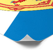 スコットラ王室のンドの武器と国旗 ポスター (角)