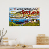 スコットラ王室のンドサマーツアーズヴィンテージのルート ポスター (キッチン)