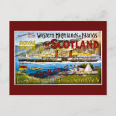 スコットラ王室のンドサマーツアーズヴィンテージのルート ポストカード (正面)