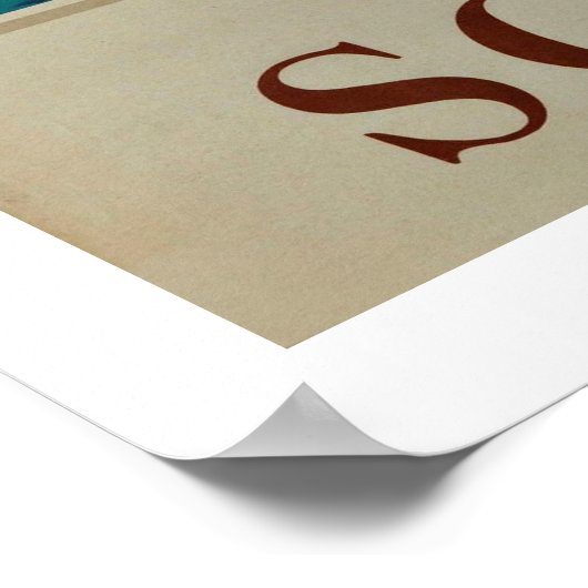 スコットラ統一されたンド王国 – ヴィンテージ旅行ポスター ポスター (角)