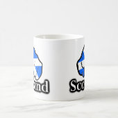スコットラ誇りを持ったンド国旗の拳 コーヒーマグカップ (中央)