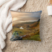 スコットラ転がンド風光明媚な丘の風景 クッション (ブランケット)