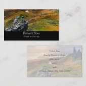 スコットラ転がンド風光明媚な丘の風景 名刺 (正面/裏面)
