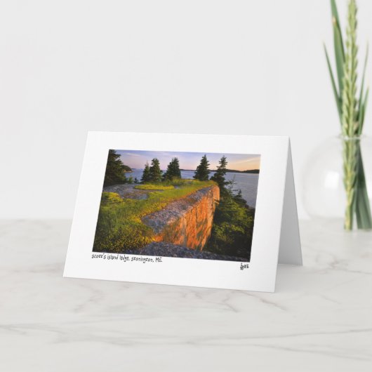 スコット島のレッジ写真カード カード (正面)