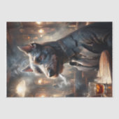 スコット・テリア犬が1920年にパブで調査した 薄葉紙 (正面)