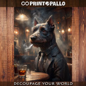 スコット・テリア犬が1920年にパブで調査した 薄葉紙