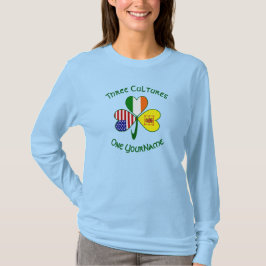 スコット ライオン アイリッシュ アメリカン フラッグ シャムロック カスタマイズ Tシャツ