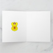 スコット ライオン ランペント エンジェル ハヌカ 旗 個人用 カード (内部)