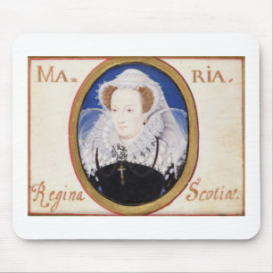 スコット(1542-87年)のメリー女王(子牛皮紙のグワッシュ) マウスパッド