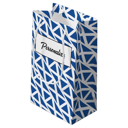 スコッパーソナライズされたティッシュ国旗を持つ抱き枕 スモールペーパーバッグ (裏面アングル)