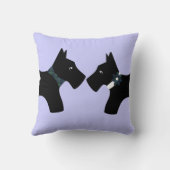 スコッパーソナライズされたティ犬カップル(リバーシブル) クッション (裏面)