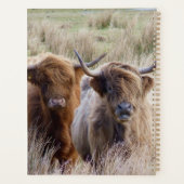 スコッパーソナライズされたトランド高原牛 プランナー手帳 (裏面)