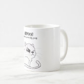 スコップを私のウンチの子猫のコーヒー・マグ来て下さい コーヒーマグカップ (正面右)
