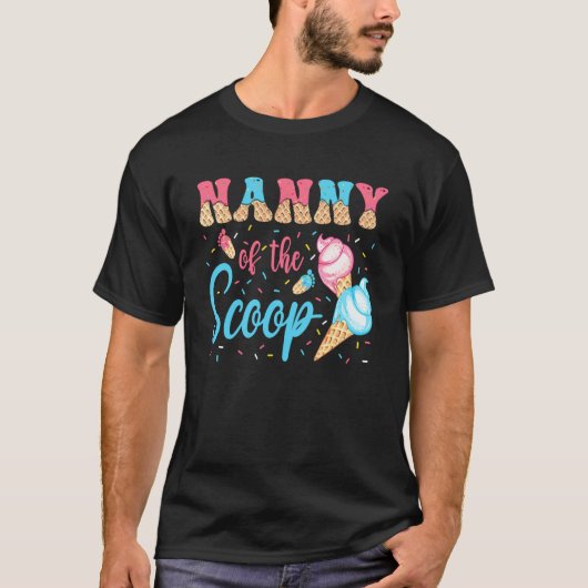 スコップアイスのベビーお披露目おばあちゃん Tシャツ (正面)