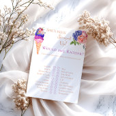 スコップアップアイスクリームフローラブライダルシャワーおもしろいゲーム