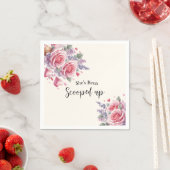 スコップアップウォーターカラーアイスクリームブライダルシャワー スタンダードカクテルナプキン (インサイチュ)