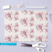 スコップアップウォーターカラーアイスクリームブライダルシャワー 薄葉紙 (クラフト)