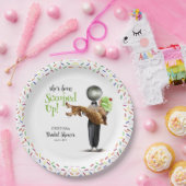 スコップアップチョコレートアイスクリームブライダルシャワー ペーパープレート (パーティー)