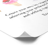 スコップアップピンクモダンブライダルシャワーバーシンボルや象徴 ポスター (角)