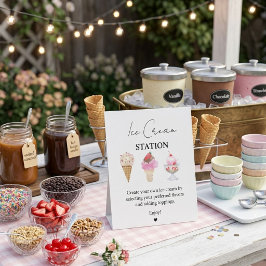 スコップアップピンクモダンブライダルシャワーバーシンボルや象徴 台座サイン