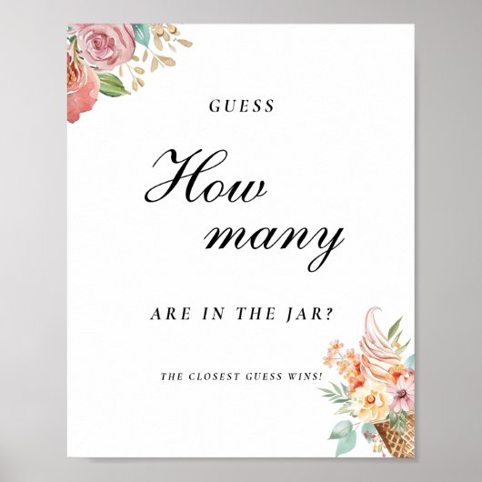 スコップアップ推測ブライダルシャワーの数 ポスター (正面)