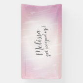 スコップドアイスクリームテーマバナーブライダルシャワー 横断幕 (縦)