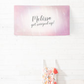 スコップドアイスクリームテーマバナーブライダルシャワー 横断幕 (インサイチュ)