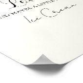 スコップドアイスクリームフレーバーブライダルシャワーバー ポスター (角)