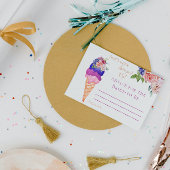 スコップドアイスクリームフローラブライダルシャワーアドバイス